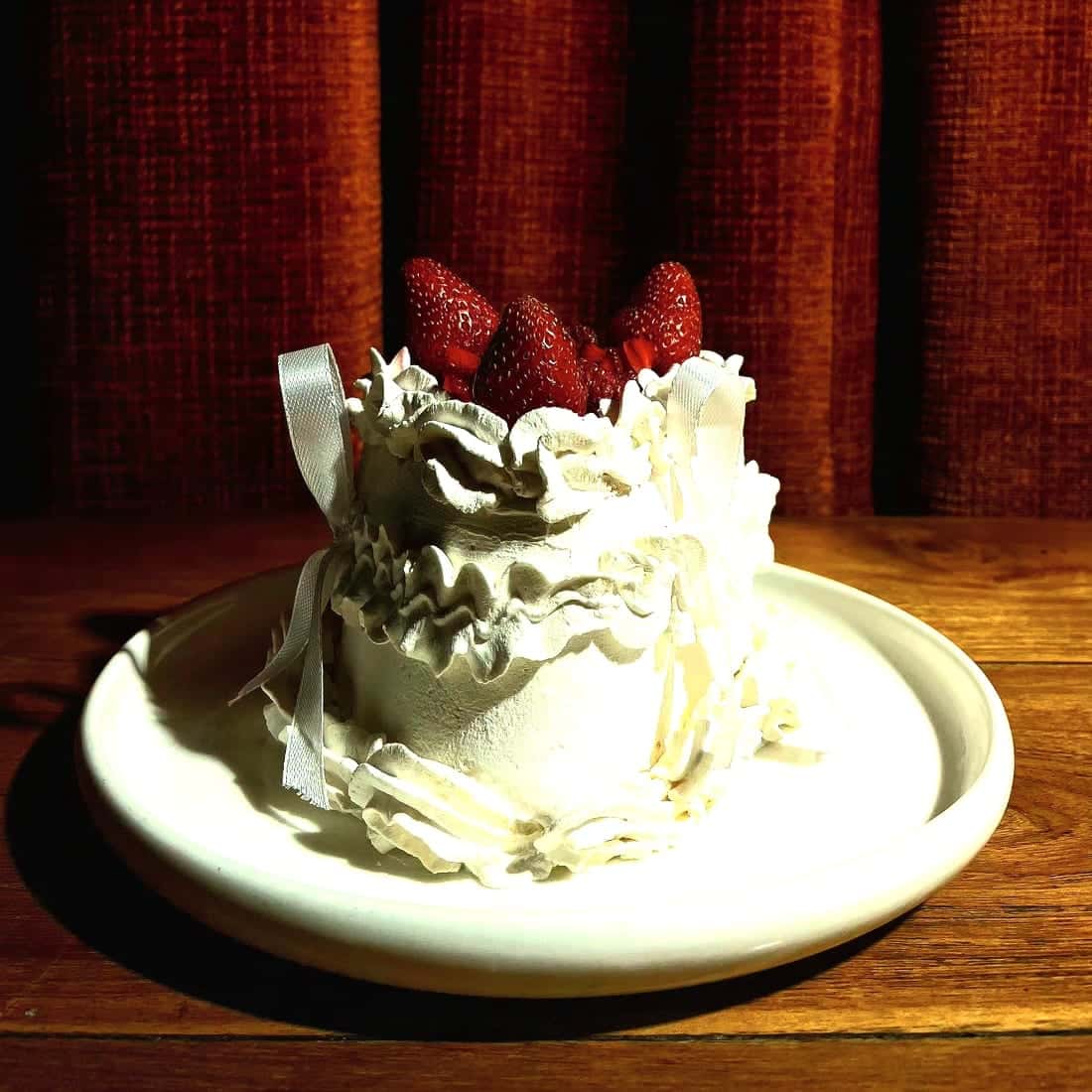 homemade strawberry cake