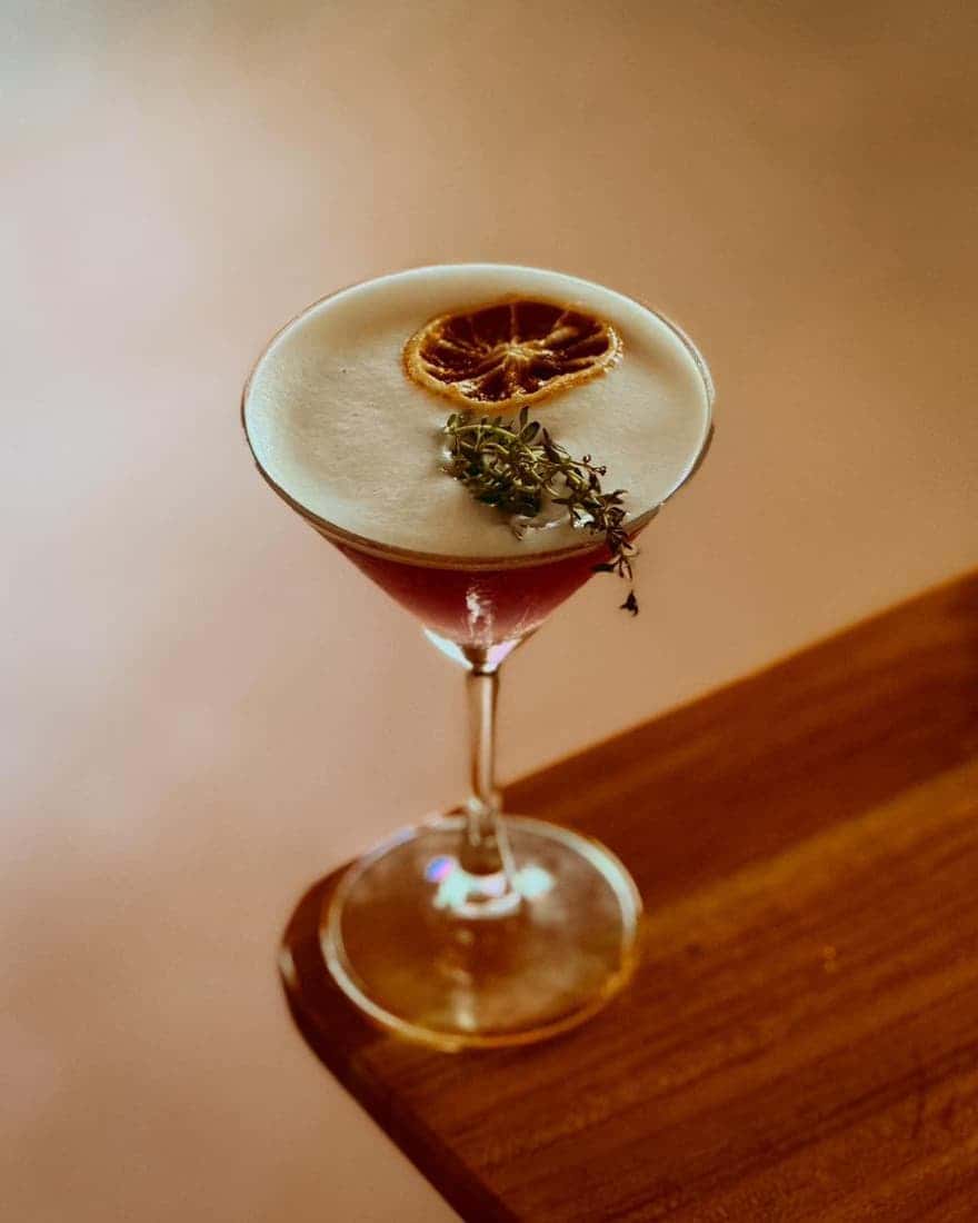 cocktail signature au thym