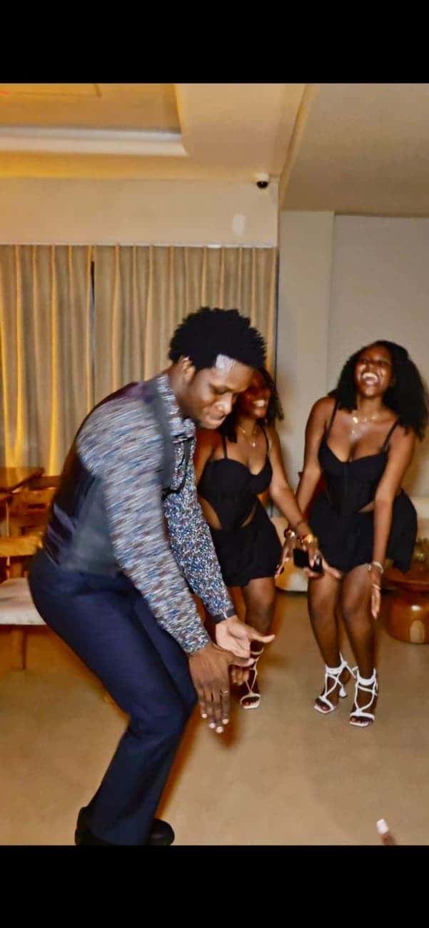 Guests dancing joyfully in lounge